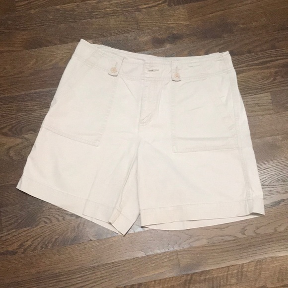 Ralph Lauren 100% cotton khaki shorts size 8 - Picture 1 of 3